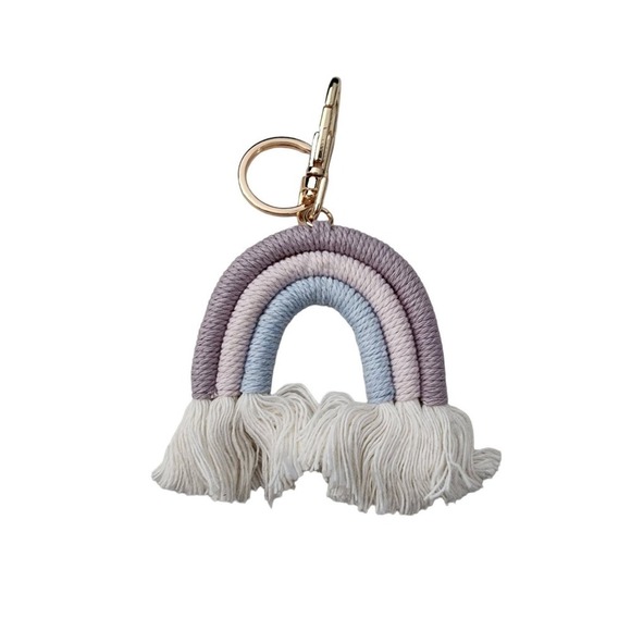 Boho Rainbow Macrame Keychain Bundle 3 - Picture 4 of 4